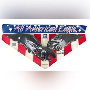 Vintage Hy Ko LARGE 27” USA Patriot Black American Bald Eagle Outdoor Hanging